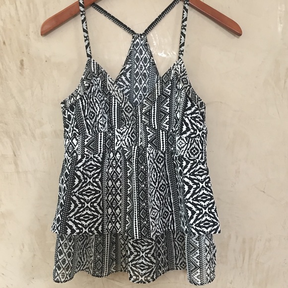 American Eagle Outfitters Tops - AEO Racerback Ruffle Top FINAL